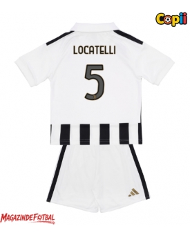 Juventus Manuel Locatelli #5 Echipament de Fotbal Replică 2026-27 Copii Acasa (+ Șorturi)